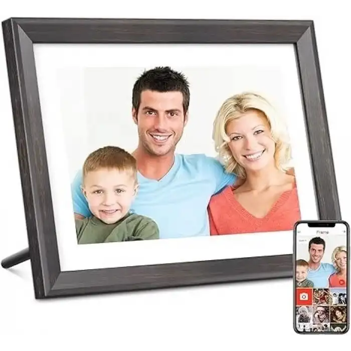 YunQiDeer Dijital Fotoğraf Çerçevesi WiFi 10.1 Inc IPS 16GB 1280x800 IPS Ekran