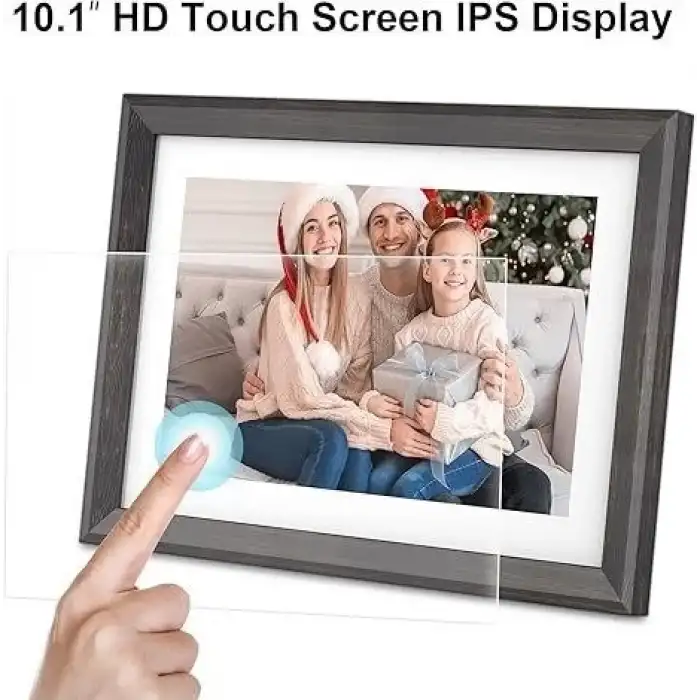 YunQiDeer Dijital Fotoğraf Çerçevesi WiFi 10.1 Inc IPS 16GB 1280x800 IPS Ekran