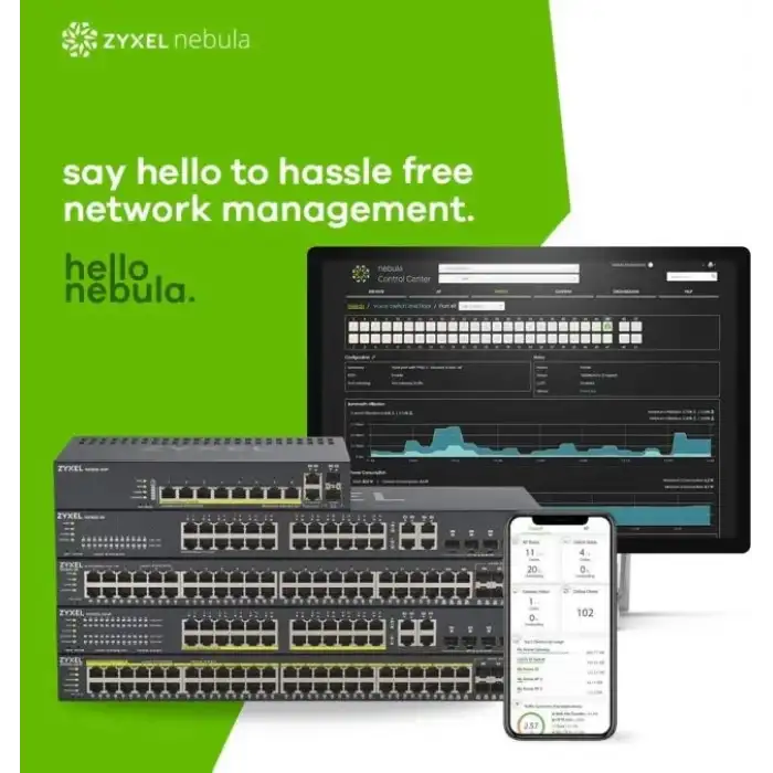 ZYXEL 24 Bağlantı Noktalı Gigabit Ethernet Akıllı Switch GS1900-24