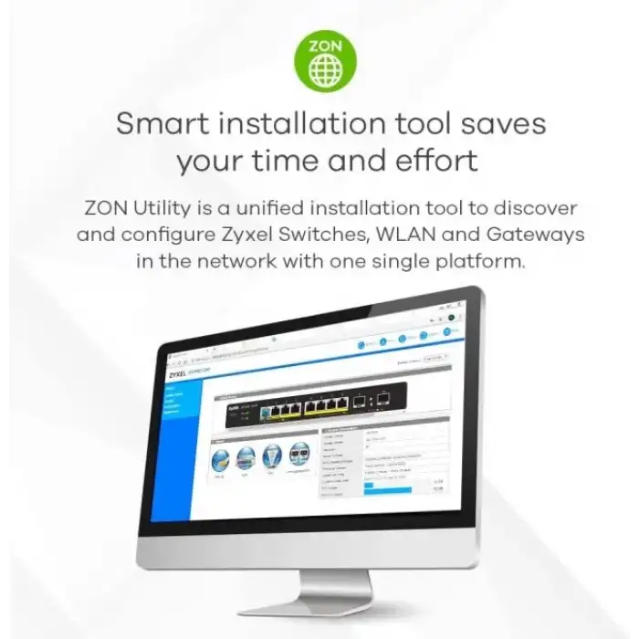 ZYXEL 24 Bağlantı Noktalı Gigabit Ethernet Akıllı Switch GS1900-24