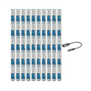 ADATA C008 32GB USB 2.0 Geri Çekilebilir Kapaksız Flash Sürücü - 50li Paket