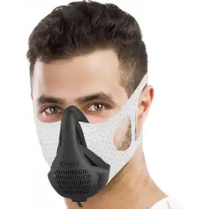 Aduro Sport Yüksek İrtifa Eğitim Maskesi - Koşu Nefes Egzersizi - Beyaz