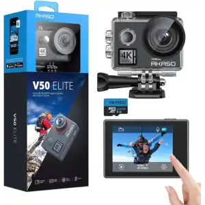 AKASO V50 Elite 4K60fps Dokunmatik Ekran WiFi Su Geçirmez Aksiyon Kamerası