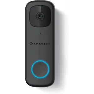 Amcrest 4MP Video Kapı Zili Kamerası Pro, Dış Mekan Akıllı Ev 2.4GHz ve 5GHz WiFi