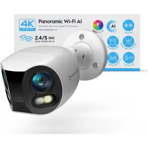 Amcrest Çift Lensli 4K (8MP) Dış Mekan Güvenlik WiFi Kamerası, 2 x 4MP Lensli