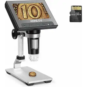ANNLOV 4.3 İnç El Tipi USB Mikroskop 50X-1000X Büyütme