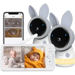 ARENTI 2 Kameralı, 4MP 2.4G ve 5G WiFi Bebek Kamerası