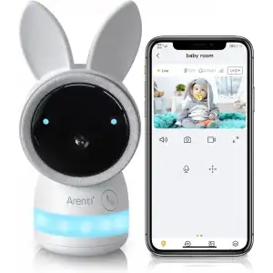 ARENTI WiFi Bebek Video Monitörü, Gece Görüşlü - Eklenti Kamera