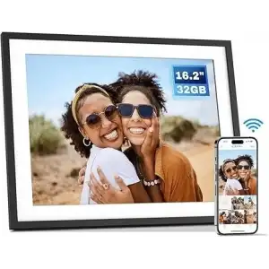 Arktronic 16.2 Inc 32 GB Büyük WiFi Dijital Resim Çerçevesi 1258x930HD - Siyah