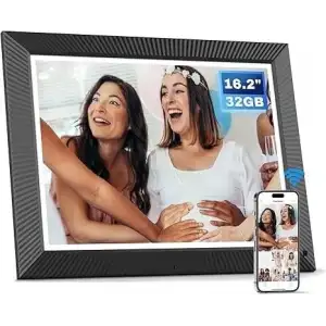 Arktronic 16.2 Inc Büyük Dijital Resim Çerçevesi 32 GB 1258 x930 IPS HD - Retro