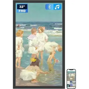 Arktronic Bluetooth Hoparlörlü  WiFi Fotoğraf Çerçevesi 32 Inc 1080p - Siyah