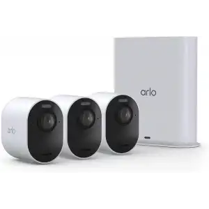 Arlo Ultra 3 Güvenlik Kamerası 4K HDR - Beyaz - 3 Kamera Set
