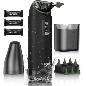 Auracle Kulak Kiri Temizleme - 4 Su Basınç Modu Kulak Temizleyici - Yeşil