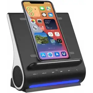 Azpen Hızlı Şarjlı Kablosuz Şarj Cihazı, Bluetooth Premium Hoparlörler