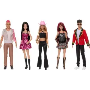 Barbie RBD 5li Çıkarılabilir Moda Bebek Seti Konser Görünümü