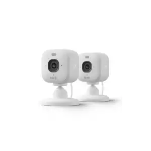 Blink Mini 2K+ (Yeni Model) - 2K Çözünürlük, Renkli Gece Görüşü 2 Kamera - Beyaz