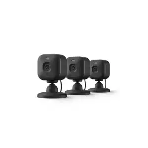 Blink Mini 2K+ (Yeni Model) - 2K Çözünürlük, Renkli Gece Görüşü 3 Kamera - Siyah