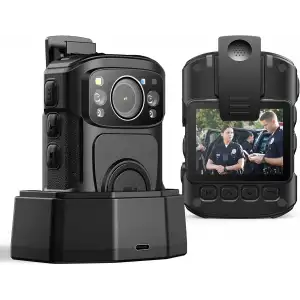 Boblov B4K5 256GB 4K Vücut Kamerası, 3400mAh IP68 Su Geçirmez GPS