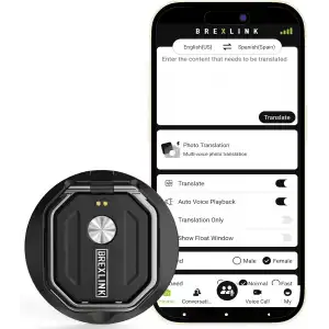 BrexLink Telefon Kontrollü AI Tercüman Cihazı, 140tan fazla Dil