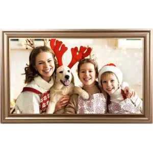 Canupdog WiFi Dijital Resim Çerçevesi 16 Inc 1920x1080 IPS Dokunmatik - Gold