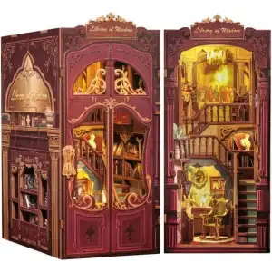 CUTEBEE DIY Oyuncak Ev Kitaplığı - Sakura Ağacının Altında