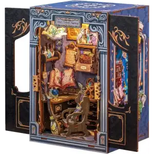 CUTEBEE Toz Kapaklı DIY Kitaplık Seti - Büyükbabanın Antika Dükkanı