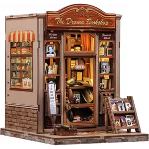 CUTEBEE Toz Kapaklı DIY Kitaplık Seti - Büyükbabanın Antika Dükkanı