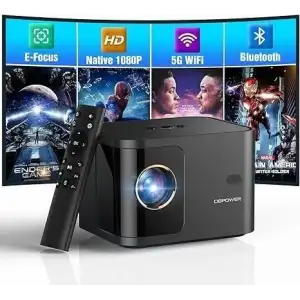 Dbpower 5G WiFi Mini Bluetooth Projektör 4K, 1080P Wifi,Hdmi,Usb - Siyah