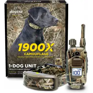 Dogtra 1900X Kamuflaj E-Collar Eğitimi Tasması - 3/4 Mil, 16+ Kg Köpekler
