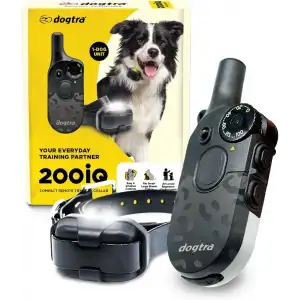 Dogtra 200iQ Uzaktan Eğitim E-Tasması 4,5+ Kg Köpekler - Siyah Leopar