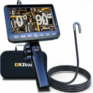 DXZtoz Çift Lensli Endoskop Kamera Eklemli Boroskop, 0.33 Inc - 1.5m Kablo