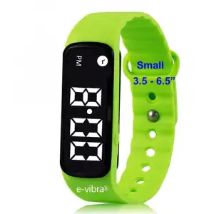 E-Vibra 8 Alarm Titreşimli Hatırlatma Saati, Çocuklar İçin Suya Dayanıklı - Yeşil