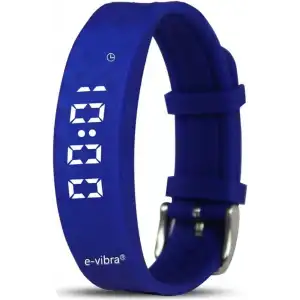 E-Vibra Tuvalet Eğitimi Saati - Şarj Edilebilir Sessiz Titreşimli Saat - Mavi