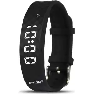 E-Vibra Tuvalet Eğitimi Saati - Şarj Edilebilir Sessiz Titreşimli Saat - Siyah