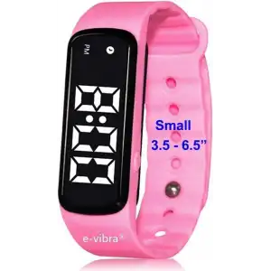 E-Vibra Tuvalet Eğitimi Saati - Sessiz Titreşimli Alarm - (Pembe - Büyük)