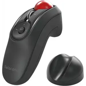 ELECOM Relacon Elde Taşınabilir Trackball İşaretçisi, Ergonomik Başparmak Mouse