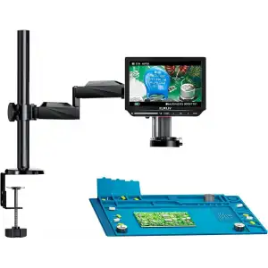 Elikliv EM4K Flex 4K Lehimleme Dijital Mikroskobu, Esnek Kol Stand 10.1