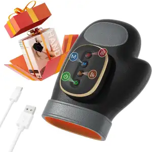 Estefanlo Isı Kompresyon Terapili El Masaj Aleti - Siyah