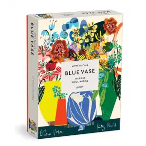 Galison Mavi Vazo Ahşap Puzzle