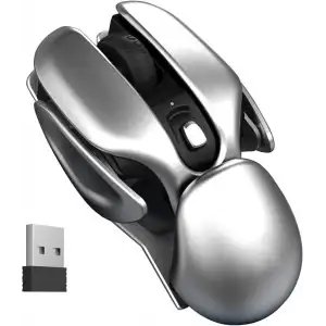Gamextrem Şarj Edilebilir Ergonomik Sessiz Mouse 2.4G USB Alıcı Mekanik Stili
