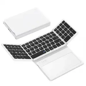GEODMAER Büyük Touchpad Katlanabilir Bluetooth Klavye