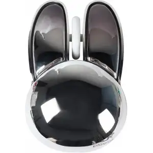 Guguelec Kablosuz Mouse, Sevimli Tavşan Bluetooth Çift Mod, Küçük - Gümüş
