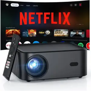 HAPPRUN 1500 ANSI Akıllı Projektör, 4K 300 Ekran