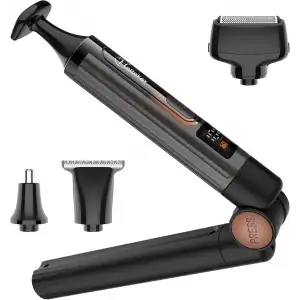 Hatteker Elektrikli Sırt Tıraş Makinesi - Yüz, Kol, Çene Sakal Uzatma Saplı