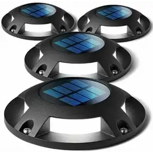 Home Zone Security Solar Güverte Işığı - Hava Koşullarına Dayanıklı - Siyah