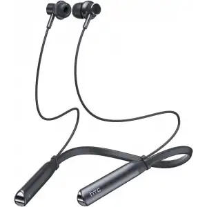 HTC Boyun Bantlı Bluetooth Kulaklık, Manyetik Stereo Kulaklık - Siyah