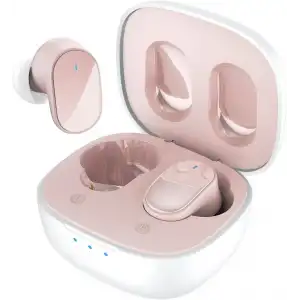 HTC True Kablosuz Kulaklıklar - Bluetooth 5.3, Kulak İçi Kulaklık - Pembe