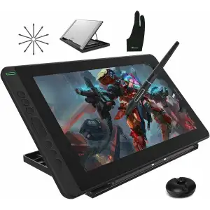 HUION KAMVAS 13 Grafik Çizim Tableti, Ayarlanabilir Stand - Siyah