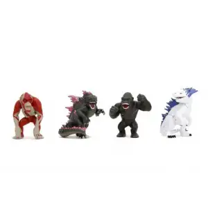 Jada Toys Godzilla x Kong 6CM 4lü Paket Döküm Figürler