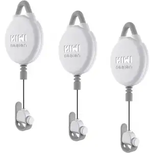 KIWI design VR Kablo Yönetimi, 3 Paket VR Makara Sistemi - Beyaz